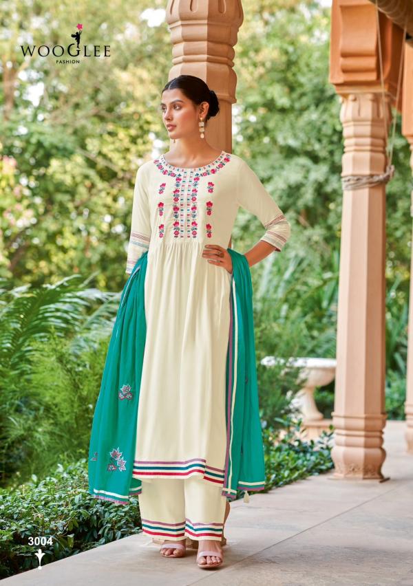 Wooglee Kalyani Rayon Kurti Bottom With Dupatta